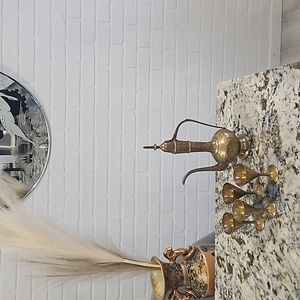 Vintage brass tea set